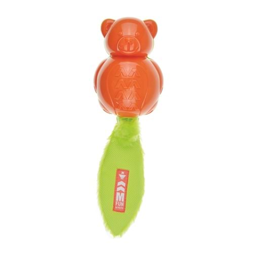 10631499 M-PETS ON/OFF TEDDY KÖPEKLER İÇİN KAUÇUK OYUNCAK ORANGE/GREEN