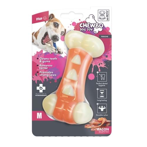 10633316 M-PETS CHEWBO TRIBONE DENTAL ET AROMALI KÖPEK OYUNCAĞI (M)