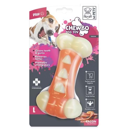 10633416 M-PETS CHEWBO TRIBONE DENTAL ET AROMALI KÖPEK OYUNCAĞI (L)