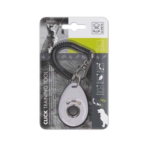 10643299 M-PETS TRAİNİNG CLİCKER KÖPEK EĞİTİM APARATI WHİTE/BLACK