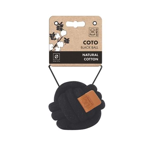 10647708 M-PETS COTO BLACK BALL 9,5CM ÖRGÜ TOP OYUNCAK