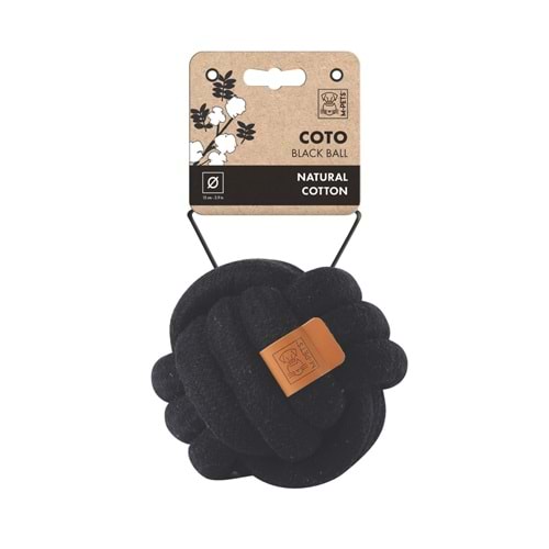 10647808 M-PETS COTO BLACK BALL 15CM ÖRGÜ TOP OYUNCAK
