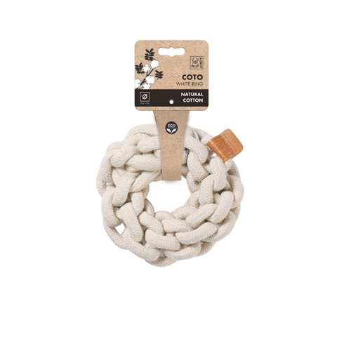 10647901 M-PETS COTO WHITE RING 13CM ÖRGÜ HALKA OYUNCAK