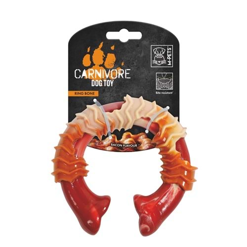 10650599 M-PETS CARNIVORE DOG TOY RING BONE PASTIRMA AROMALI