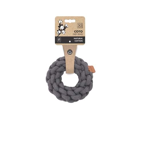10652413 M-PETS COTO GREY RING 13CM ÖRGÜ HALKA OYUNCAK