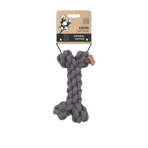 10652813 M-PETS COTO GREY BONE 19CM ÖRGÜ KEMİK OYUNCAK
