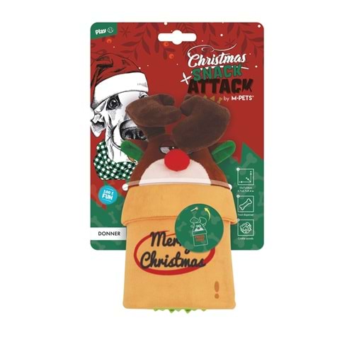 10654699 M-PETS CHRISTMAS DONNER SNACK ATTACK KÖPEK OYUNCAĞI