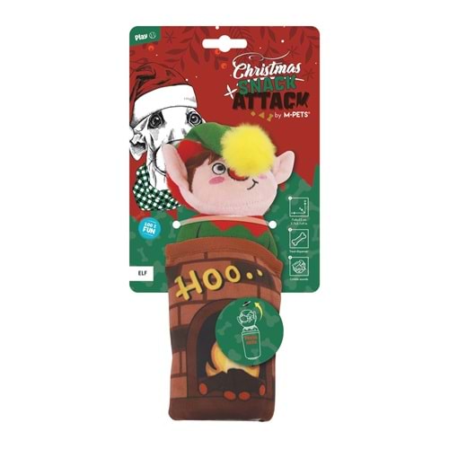 10654799 M-PETS CHRISTMAS ELF SNACK ATTACK KÖPEK OYUNCAĞI
