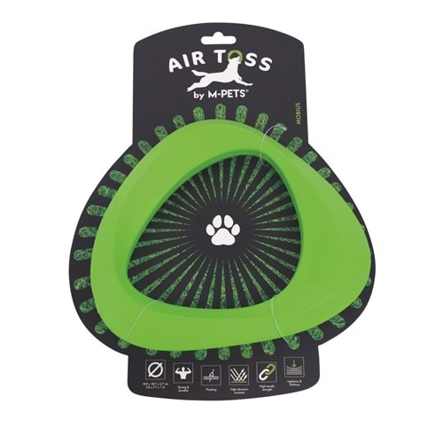 10656899 M-PETS AIR TOSS MOBİUS DAYANIKLI SUDA YÜZEN KÖPEK OYUNCAĞI GREEN