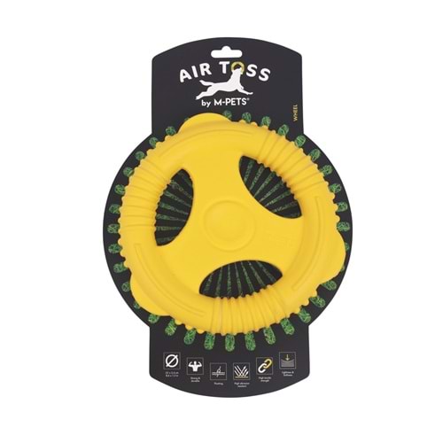 10657906 M-PETS AIR TOSS WHELL DAYANIKLI SUDA YÜZEN KÖPEK OYUNCAĞI YELLOW