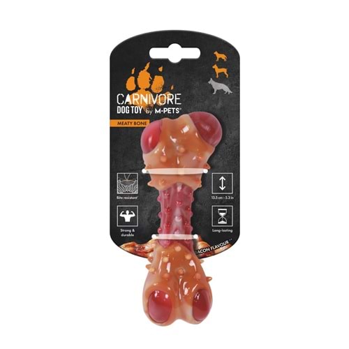 10661599 M-PETS CARNIVORE DOG TOY MEATY BONE (M) PASTIRMA AROMALI