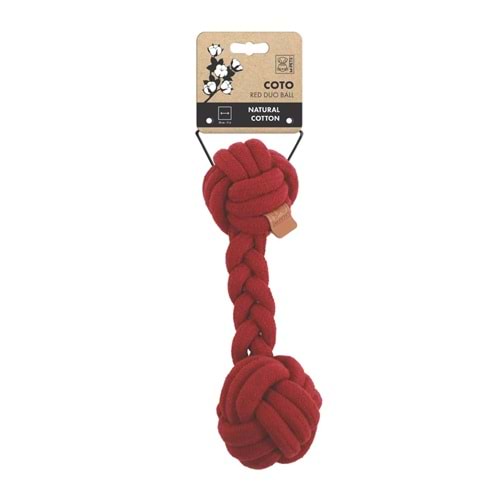 10662005 M-PETS COTO RED DUO BALL 28CM ÖRGÜ OYUNCAK