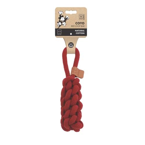 10662905 M-PETS COTO RED LOOP BAR 22CM ÖRGÜ OYUNCAK