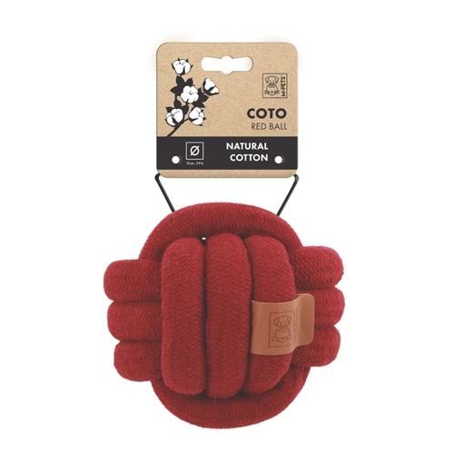 10663405 M-PETS COTO RED BALL 15CM ÖRGÜ TOP OYUNCAK