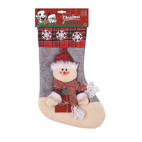 10666099 M-PETS CHRISTMAS STOCKING SNOWMAN KÖPEK OYUNCAĞI