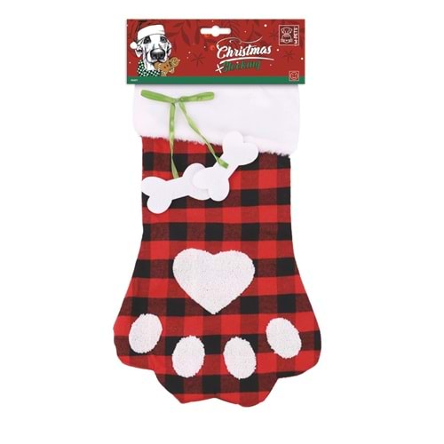 10666299 M-PETS CHRISTMAS STOCKING PAWY KÖPEK OYUNCAĞI