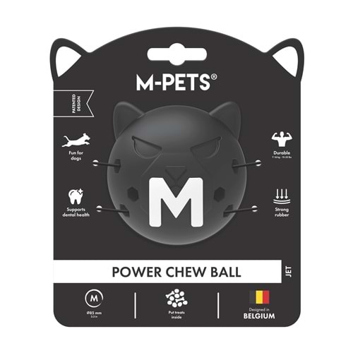 10679208 M-PETS POWER CHEW BALL KAUÇUK KÖPEK OYUNCAĞI JET (M)