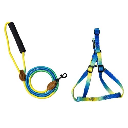 10708 ALLY PAWS HARNESS & LEASH ROPE (XS) 6MMX120CM