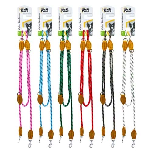 10717 ALLY PAWS WALKER LEASH ROPE (M) 10MMX200CM