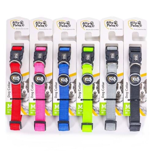 10764 ALLY PAWS DOG COLLAR MEDIUM 2CMX35-50CM