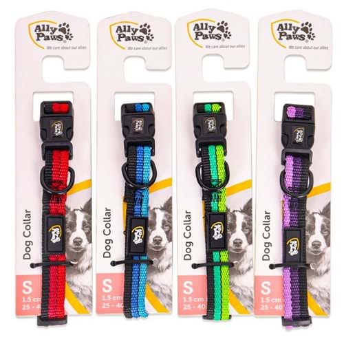 10772 ALLY PAWS DOG COLLAR SMALL 1,5CMX25-40CM