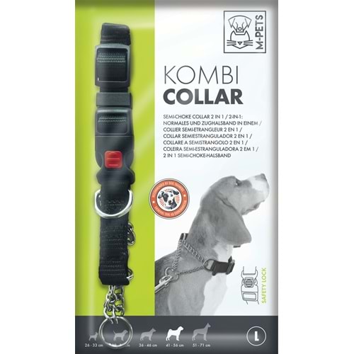10811899 M-PETS KOMBI 2IN1 EĞİTİM TASMASI (L)