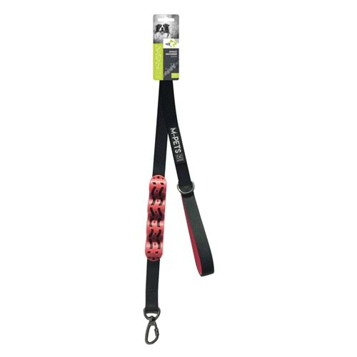 10819499 M-PETS FLEX ŞOK EMİCİ GEZDİRME TASMA BLACK/RED 120CM