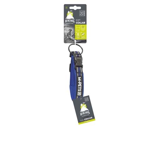 10825399 M-PETS HIKING REFLEKTÖRLÜ SOFT BOYUN TASMASI BLUE (S)