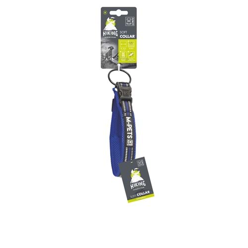 10825499 M-PETS HIKING REFLEKTÖRLÜ SOFT BOYUN TASMASI BLUE (M)