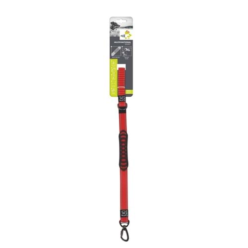10827599 M-PETS FLEX PRO MULTİFONKSİYONEL GEZDİRME TASMA RED
