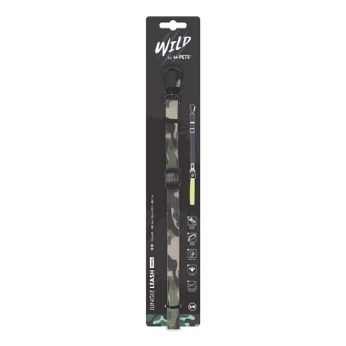 10837999 M-PETS WILD JUNGLE LEASH TRAVEL (S-M)