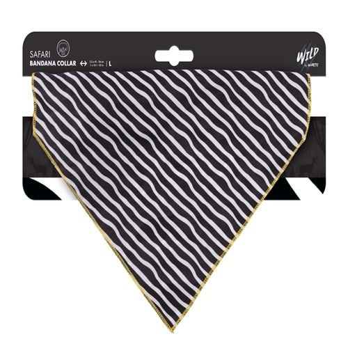 10841599 M-PETS WILD SAFARI BANDANA COLLAR (L)