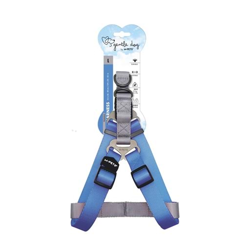 10847399 M-PETS GENTLE DOG TRİANGLE GÖĞÜS TASMASI BLUE (L)