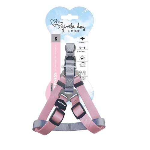 10847599 M-PETS GENTLE DOG TRİANGLE GÖĞÜS TASMASI PİNK (S)