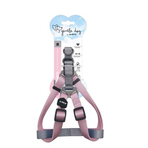 10847699 M-PETS GENTLE DOG TRİANGLE GÖĞÜS TASMASI PİNK (M)