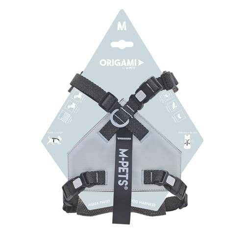 10852599 M-PETS ORIGAMI REFLEKTÖRLÜ SIRT TASMASI BLUE (M)