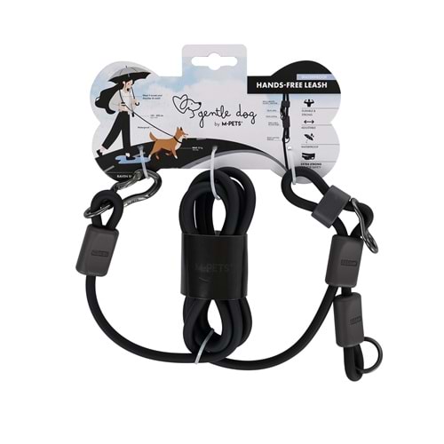 10858108 M-PETS GENTLE DOG FONKSİYONEL GEZDİRME TASMA SU GEÇİRMEZ BLACK