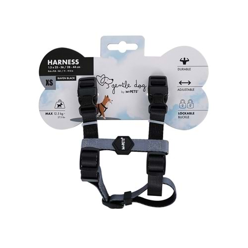 10859408 M-PETS GENTLE DOG GÖĞÜS TASMASI BLACK (XS)