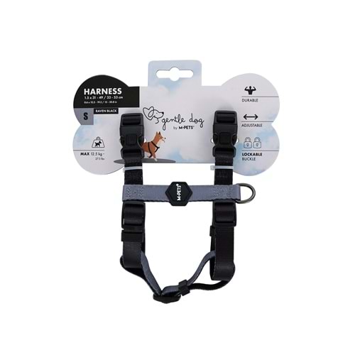 10859508 M-PETS GENTLE DOG GÖĞÜS TASMASI BLACK (S)