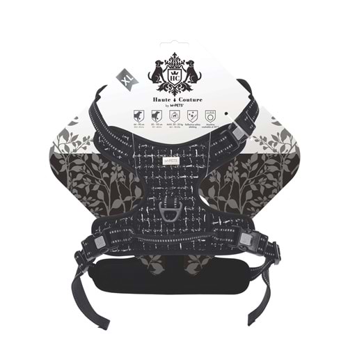 10863108 M-PETS HAUTE COUTURE KÖPEK GÖĞÜS TASMASI BLACK (XL)