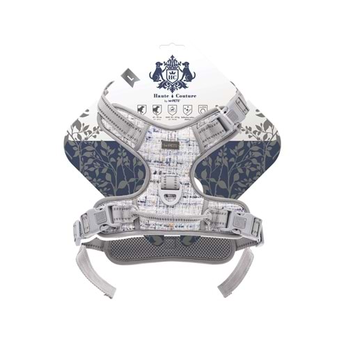10863413 M-PETS HAUTE COUTURE KÖPEK GÖĞÜS TASMASI BLUE (L)