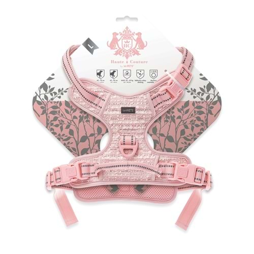 10864207 M-PETS HAUTE COUTURE KÖPEK GÖĞÜS TASMASI PİNK (L)