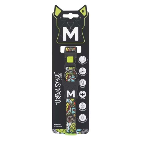 10867599 M-PETS URBAN STYLE FREESTYLE MULTİCOLOR BOYUN TASMASI (M)
