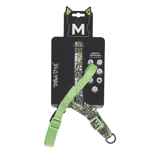10871099 M-PETS URBAN STYLE MULTİCOLOR NORWEGIAN KÖPEK GÖĞÜS TASMASI (M)