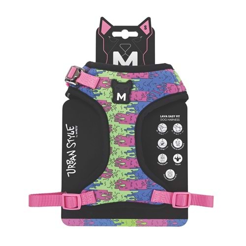 10871799 M-PETS URBAN STYLE LAVA EASY FİT KÖPEK GÖĞÜS TASMASI (S)