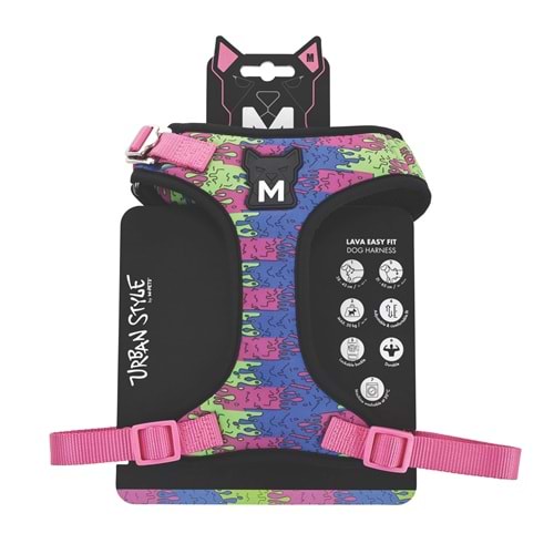 10871899 M-PETS URBAN STYLE LAVA EASY FİT KÖPEK GÖĞÜS TASMASI (M)