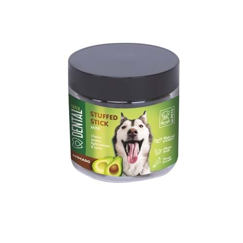 19029199 M-PETS DENTAL SNACK AVOCADO STUFFED STICK MINI ÖDÜL 100GR