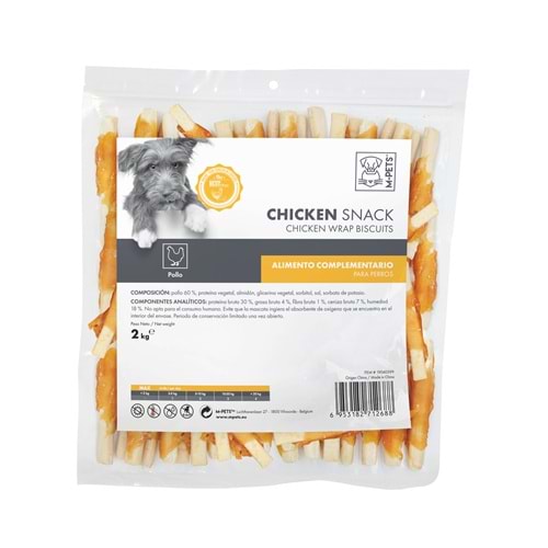 19040599 M-PETS BITE DELIGHT CHICKEN WRAP BISCUITS KÖPEK ÖDÜLÜ 2KG