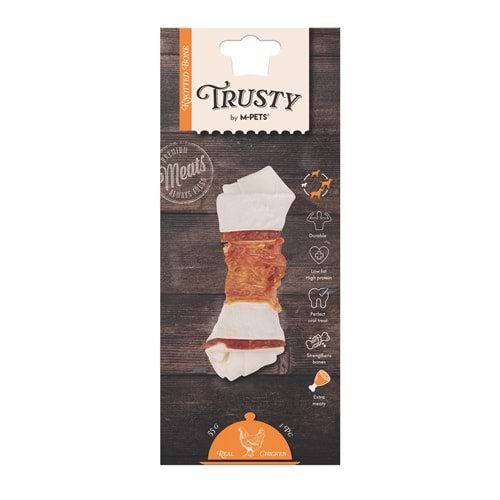 19045399 M-PETS TRUSTY EXTRA CHICKEN DÜĞÜMLÜ KEMİK 55GR/12,7CM