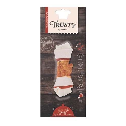 19045799 M-PETS TRUSTY EXTRA BEEF DÜĞÜMLÜ KEMİK 55GR/12,7CM